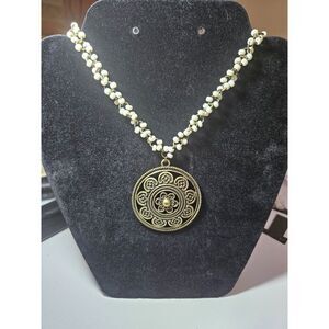 **Sale** Cookie Lee circular pendant necklace